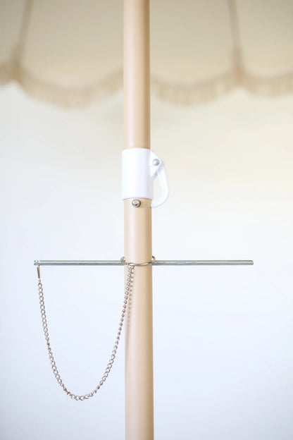 Taatahi Merchants Koi Beach Umbrella Mīraka - Vintage White