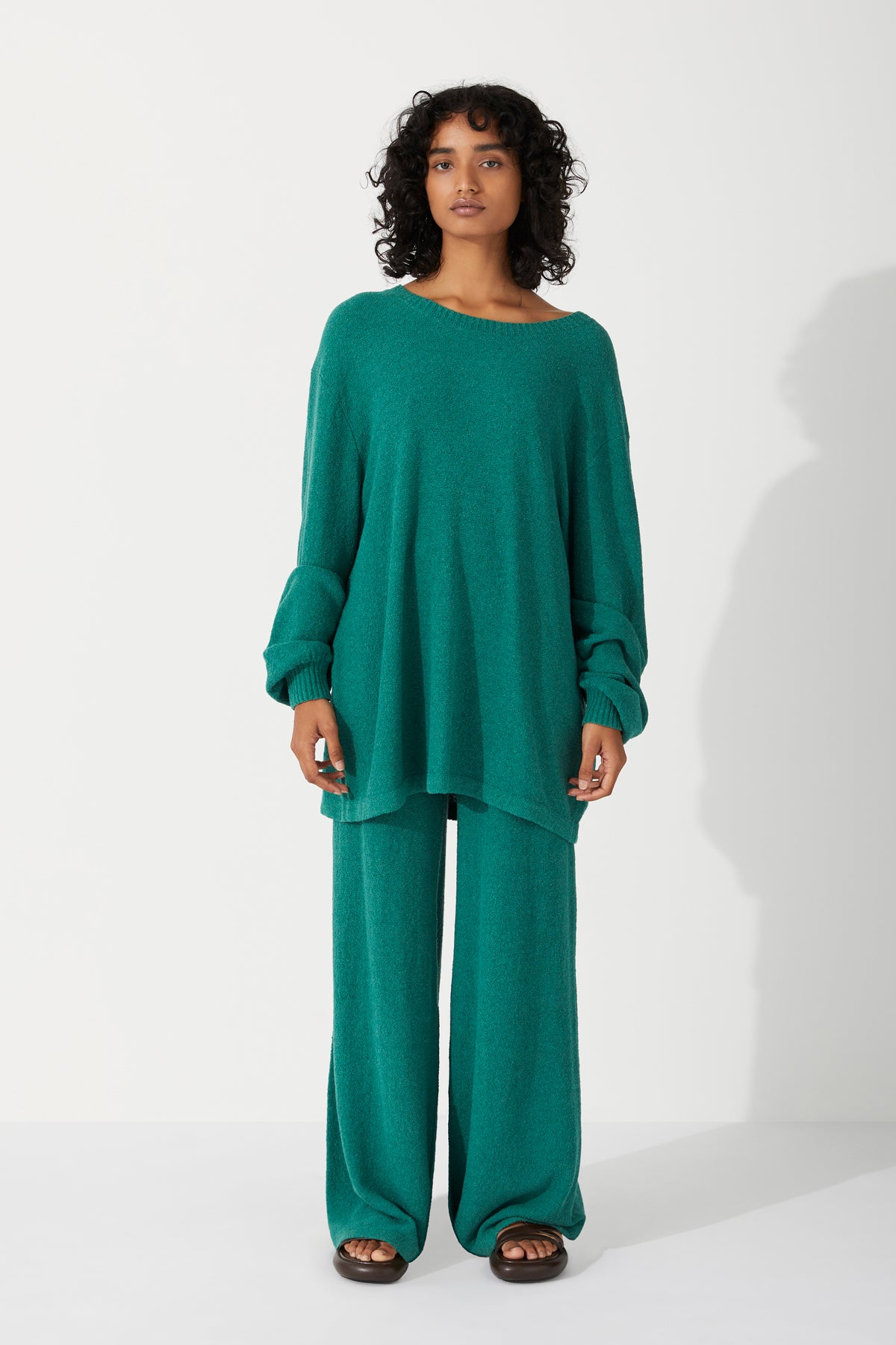 Zulu & Zephyr Forest Cotton Wool Blend Knit Jumper
