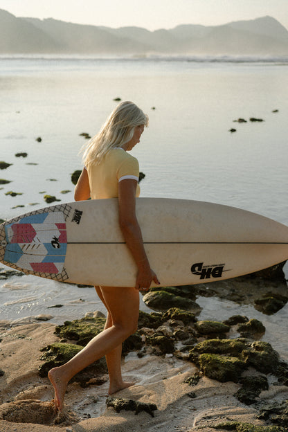 The Unscripted Surf Top Lemon