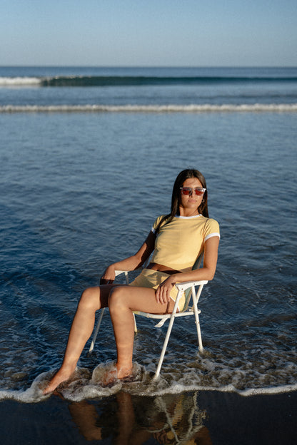 The Unscripted Surf Top Lemon