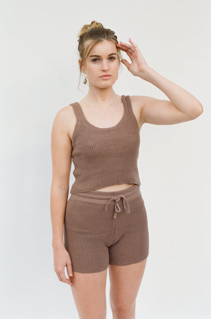Slowly Golden Monica Top Mocha