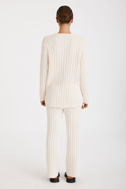 Zulu & Zephyr Cotton Thick Rib Knit Pant
