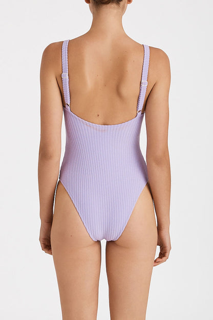 Zulu & Zephyr Lilac Cord Towelling One Piece