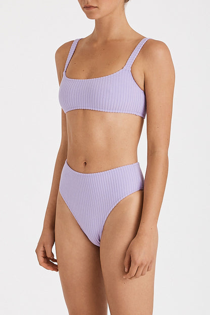 Zulu & Zephyr Lilac Cord Towelling Bralette