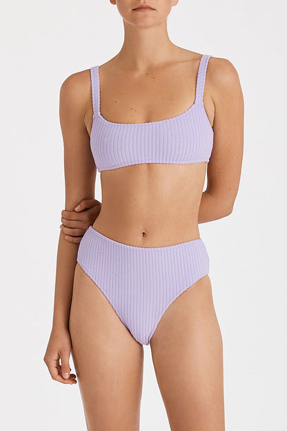 Zulu & Zephyr Lilac Cord Towelling Bralette