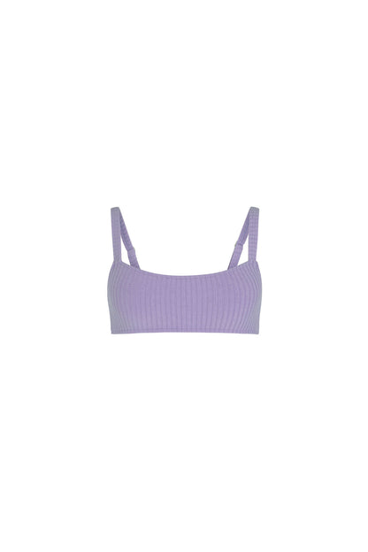 Zulu & Zephyr Lilac Cord Towelling Bralette