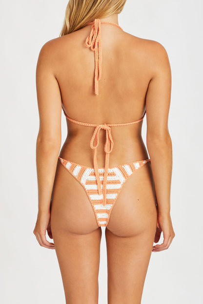 Zulu & Zephyr Tangerine Cotton Crochet Brief